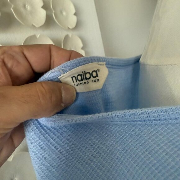 Naiba Blue T-Shirt Dress – One Size (Fits 12–14) - Picture 3 of 8